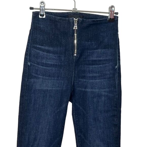 RTA Madison Skinny Jeans Superior Blue Women’s Size 24 Zip Hem Stretch Denim - Picture 3 of 13